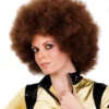 Afro De Luxe Marron Perruque -Halloween Soldes afro de luxe marron perruque mw 101000 1
