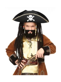 Barbe Complète Effilochée Pour Les Enfants -Halloween Soldes barbe complete effilochee pour les enfants mw 137072 5
