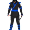 Costume De Combattant Ninja Bleu -Halloween Soldes costume de combattant ninja bleu mw 140186 1