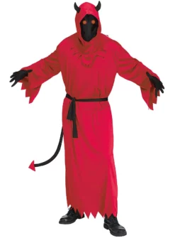 Costume De Démon Aux Yeux D'enfer Avec Effet Lumineux