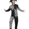 Costume Noir Et Blanc De Bouffon Du Diable -Halloween Soldes costume noir et blanc de bouffon du diable mw 139507 1