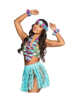 Déguisement De Plage Hawaï Bleu