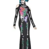 Déguisement Robe De Squelette En Fleurs -Halloween Soldes deguisement robe de squelette en fleurs mw 134828 1
