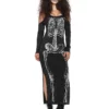 Déguisement Robe Squelette -Halloween Soldes deguisement robe squelette mw 203592 1