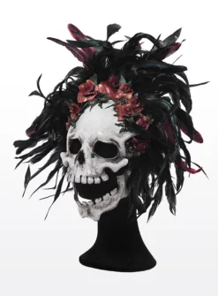 Dia De Los Muertos Masque En Cuir -Halloween Soldes dia de los muertos masque en cuir mw 107402 3