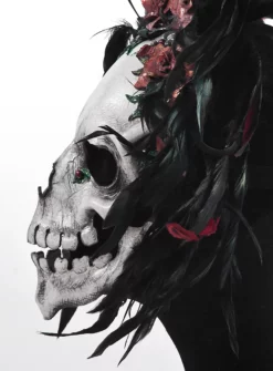 Dia De Los Muertos Masque En Cuir -Halloween Soldes dia de los muertos masque en cuir mw 107402 4