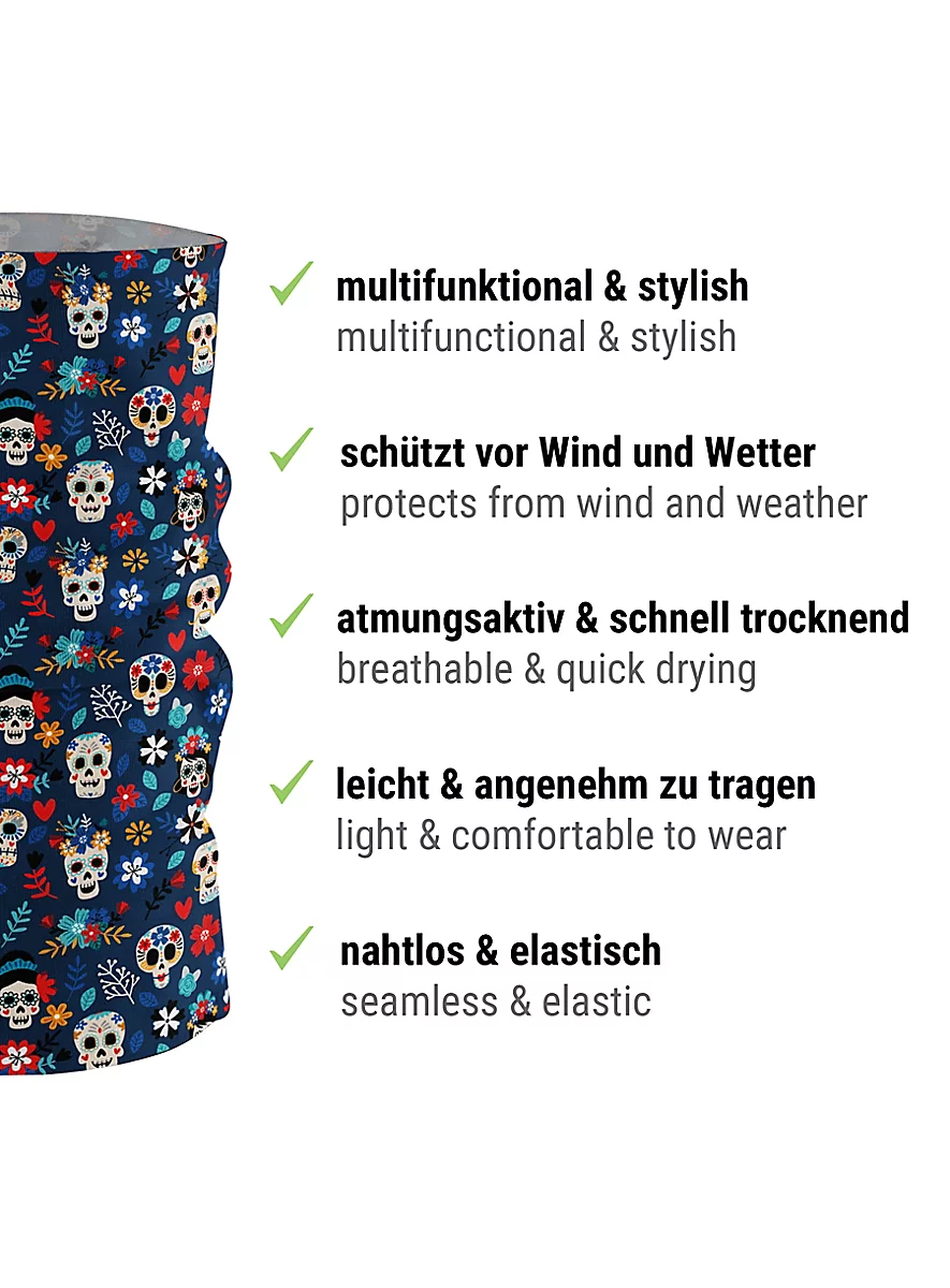 Écharpe Dia De Los Muertos 6 Écharpe Dia De Los Muertos – Image 4