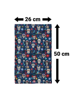 Écharpe Dia De Los Muertos 10 Écharpe Dia De Los Muertos -Halloween Soldes echarpe dia de los muertos mw 139860 3