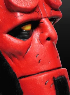 Hellboy Luxe Masque En Latex -Halloween Soldes hellboy luxe masque en latex mw 113263 3