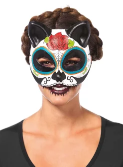 Masque De Chat Día De Los Muertos