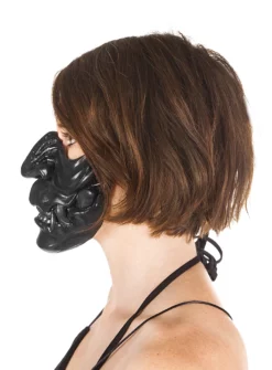 Masque De Samouraï En Résine Noir -Halloween Soldes masque de samourai en resine noir mw 136648 3