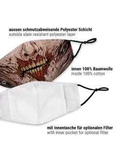 Masque De Tissu Zombie -Halloween Soldes masque de tissu zombie mw 139137 5 material