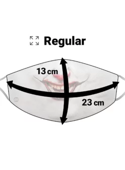 Masque En Tissu Clown De L'horreur -Halloween Soldes masque en tissu clown de lhorreur mw 139620 6a regular