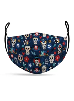Masque En Tissu Dia De Los Muertos