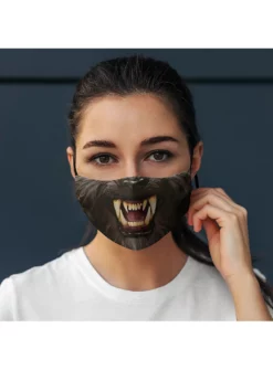 Masque En Tissu Loup-garou -Halloween Soldes masque en tissu loup garou mw 139615 9 woman
