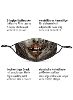 Masque En Tissu Zombie 14 Masque En Tissu Zombie -Halloween Soldes masque en tissu zombie mw 139552 4 features