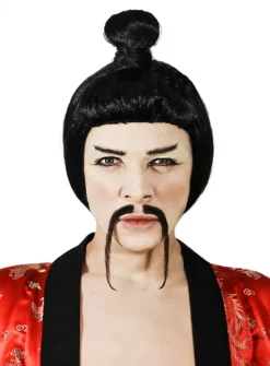 Master Lee Moustache Professionnelle En Poils Véritables -Halloween Soldes master lee moustache professionnelle en poils veritables mw 100746 2