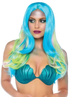 Perruque à Cheveux Longs Multicolores