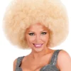 Perruque Afro XXL Blonde -Halloween Soldes perruque afro xxl blonde mw 134278 1