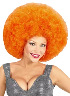Perruque Afro XXL Orange