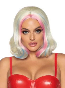 Perruque Arlequin Bob