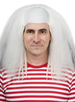 Perruque Blanche De Clown De L'horreur -Halloween Soldes perruque blanche de clown de lhorreur 139295 5