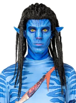 Perruque Bleue De Guerrier Tribal Ouverte