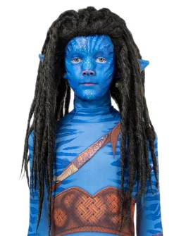 Perruque Bleue De Guerrier Tribal Ouverte -Halloween Soldes perruque bleue de guerrier tribal ouverte 142220 7
