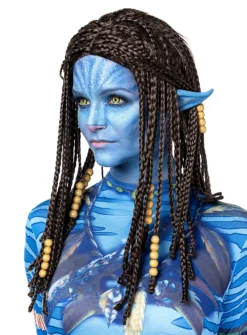 Perruque Bleue De Guerrière Tribale