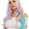Perruque Bouclée Arc-en-ciel Pastel -Halloween Soldes perruque bouclee arc en ciel pastel mw 134694 1