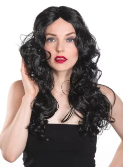 Perruque Bouclée Noire