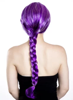 Perruque Cheveux Longs Lilas Avec Tresse Et Mèches Blanches 9 Perruque Cheveux Longs Lilas Avec Tresse Et Mèches Blanches -Halloween Soldes perruque cheveux longs lilas avec tresse et meches blanches 142231 4