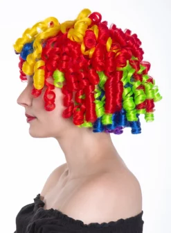 Perruque De Clown Arc-en-ciel -Halloween Soldes perruque de clown arc en ciel mw 139291 4