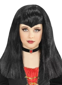 Perruque De Femme Vampire Pour Enfant