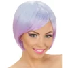 Perruque Femme Two-Tone Bleu-lilas -Halloween Soldes perruque femme two tone bleu lilas mw 135360 1