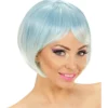 Perruque Femme Two-Tone Bleu-turquoise -Halloween Soldes perruque femme two tone bleu turquoise mw 135359 1