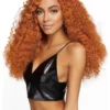 Perruque Longue Bouclée Rouge -Halloween Soldes perruque longue bouclee rouge mw 139082 1