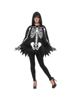 Poncho Squelette Unisexe 5 Poncho Squelette Unisexe -Halloween Soldes poncho squelette unisexe mw 139505 2